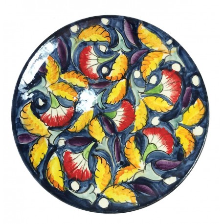 Assiette plate en céramique Ø : 25 cm bleu foncé Assiette plate en céramique Ø : 25 cm bleu foncé