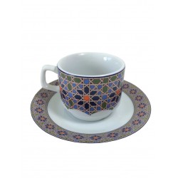 Tasse pour petit déjeuner en porcelaine 5 cl, blanche