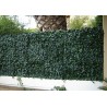 Haie artificielle de jardin en plaque PVC lierre 50 x 50 cm