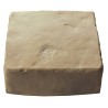 Pavé de terrasse en pierre reconstituée à poser 16 x 16 x 6 cm ocre nuancé