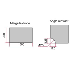 Kit margelle en pierre reconstituée plate 4 cm 5 x 10 ml camel nuancé