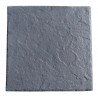 Dalle de terrasse en pierre reconstituée 45,5 x 45,5 x 3 cm ardoisée anthracite