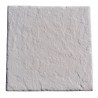 Dalle de terrasse en pierre reconstituée 45,5 x 45,5 x 3 cm ardoisée blanc