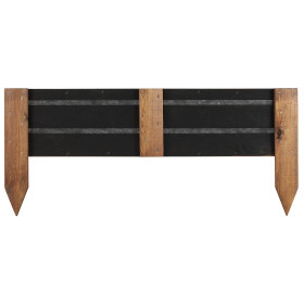 Bordure de jardin en bois à planter 100 x 1,6 x 43 cm