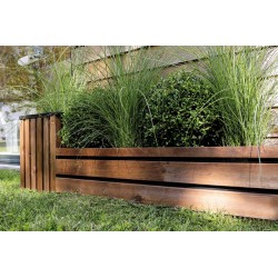 Bordure de jardin en bois à planter 100 x 1,6 x 43 cm