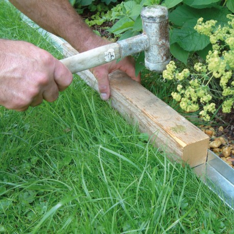 Bordure De Jardin En Métal Ondulé, 30,5 Cm X 6,1 M, Bordure De Pelouse Galvanisée, Longues Bandes Flexibles Pour Parterres De Fleurs Surélevés, Entoure Les Arbres – Rouille