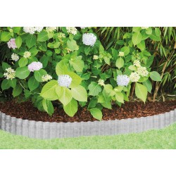 Bordure de jardin ondulée en métal ronde 500 x 1 x 14 cm