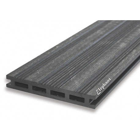 Lame de terrasse en bois composite grise 225 x 14,5 x 2,1 cm Lame de terrasse en bois composite grise 225 x 14,5 x 2,1 cm