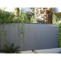 Canisse de jardin en PVC 300 x 150 cm gris perle