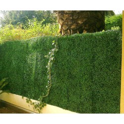 Haie artificielle de jardin en plaque PVC buis 50 x 50 cm