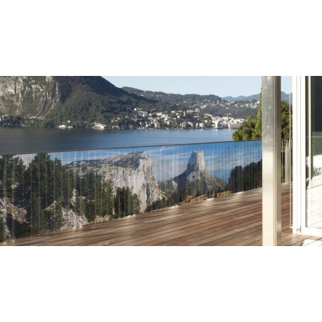 Brise vue de jardin en polyester décor Mont Aiguille 300 x 80 cm Brise vue de jardin en polyester décor Mont Aiguille 300 x 80 cm