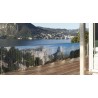 Brise vue de jardin en polyester décor Mont Aiguille 300 x 80 cm