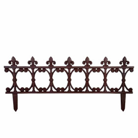 Bordure de jardin en fonte Lys 81 x 1 x 36 cm