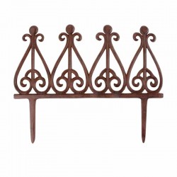 Bordure de jardin en fonte GM 38 x 1 x 27 cm