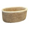 Jardinière en béton Ovale 38 x 20 x 17 cm