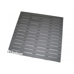 Dalle de terrasse en bois composite 100 x 100 x 2,4 cm gris anthracite