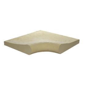 Kit margelle en pierre reconstituée galbée 4 cm 5 x 10 ml camel