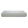 Kit margelle en pierre reconstituée galbée avec escalier roman 4 cm 5 x 10 ml blanc