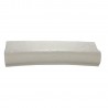 Kit margelle en pierre reconstituée galbée avec escalier roman 4 cm 6 x 12 ml blanc