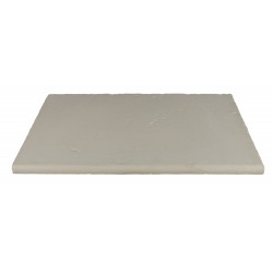 Kit margelle en pierre reconstituée plate 2,5 cm 4,5 x 8,5 ml blanc