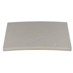 Kit margelle en pierre reconstituée plate avec escalier 2,5 cm 5 x 10 ml blanc