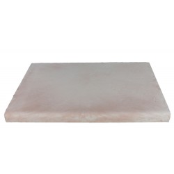 Kit margelle en pierre reconstituée plate avec escalier roman 4 cm 4,5 x 8,5 ml blanc nuancé