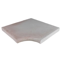 Kit margelle en pierre reconstituée plate 4 cm 5 x 10 ml blanc nuancé