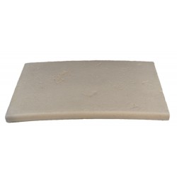 Kit margelle en pierre reconstituée plate avec escalier 2,5 cm 4 x 8 ml ocre