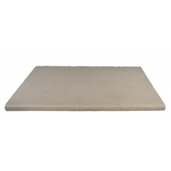 Kit margelle en pierre reconstituée plate avec escalier 2,5 cm 4,5 x 8,5 ml ocre