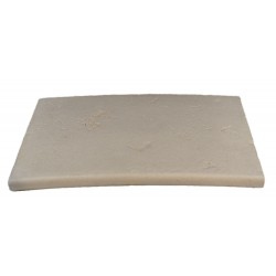 Kit margelle en pierre reconstituée plate avec escalier 2,5 cm 4,5 x 8,5 ml ocre