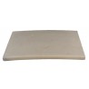 Kit margelle en pierre reconstituée plate avec escalier 2,5 cm 4,5 x 8,5 ml ocre
