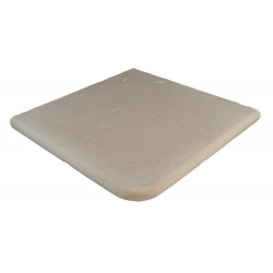 Kit margelle en pierre reconstituée plate avec escalier 2,5 cm 4,5 x 8,5 ml ocre