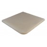 Kit margelle en pierre reconstituée plate avec escalier 2,5 cm 4,5 x 8,5 ml ocre