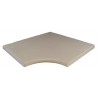 Kit margelle en pierre reconstituée plate avec escalier 2,5 cm 4,5 x 8,5 ml ocre