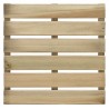 Dalle de terrasse en bois européen Pin Sylvestre 40 x 40 x 2,8 cm