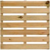 Dalle de terrasse en bois européen Pin Sylvestre 50 x 50 x 2,8 cm