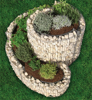 gabion jardiniere