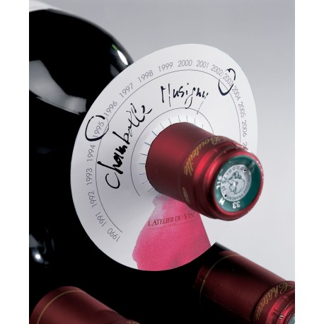 étiquette pour stockage bouteille de vin