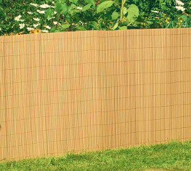 Bambou jardin : cloture brise vue en bambou noir naturel