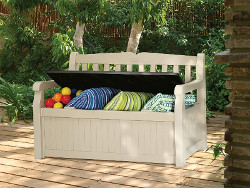 banc de jardin avec coffre