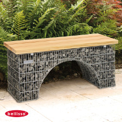 banc gabion en arche