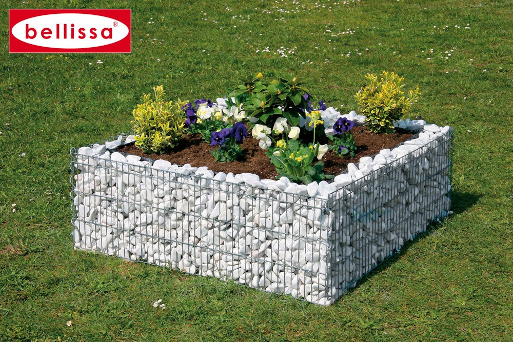 jardinière gabion carrée