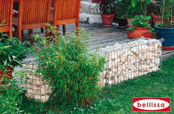 Retenue Terre Gabion Avec Galets