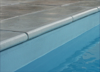 margelle piscine pierre plate 
