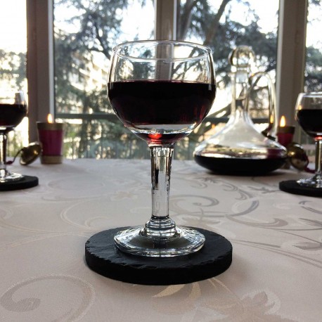 sous-verre en pierre reconstituée
